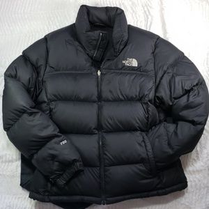 North Face Women's Black Nuptse 700 fill: Size L
